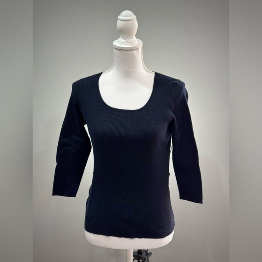 SALE! Black Talbots Ribbed Sweater Size SP EUC